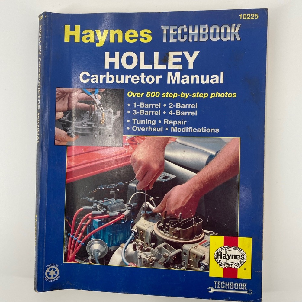 Haynes Holley Carburetor Manual Techbook 10225 Blue Repair Tuning Guide DIY Book